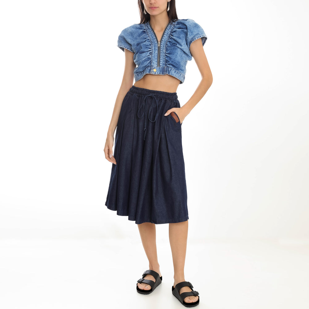 BERMUDA PANTALONA FLAVIA JEANS AZUL ESCURO
