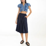 TOP BORBOLETA JEANS ACID