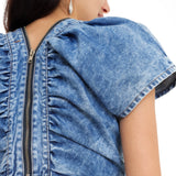 TOP BORBOLETA JEANS ACID