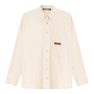 CAMISA OVERSIZED SARJA CRU NATURAL RECICLADO