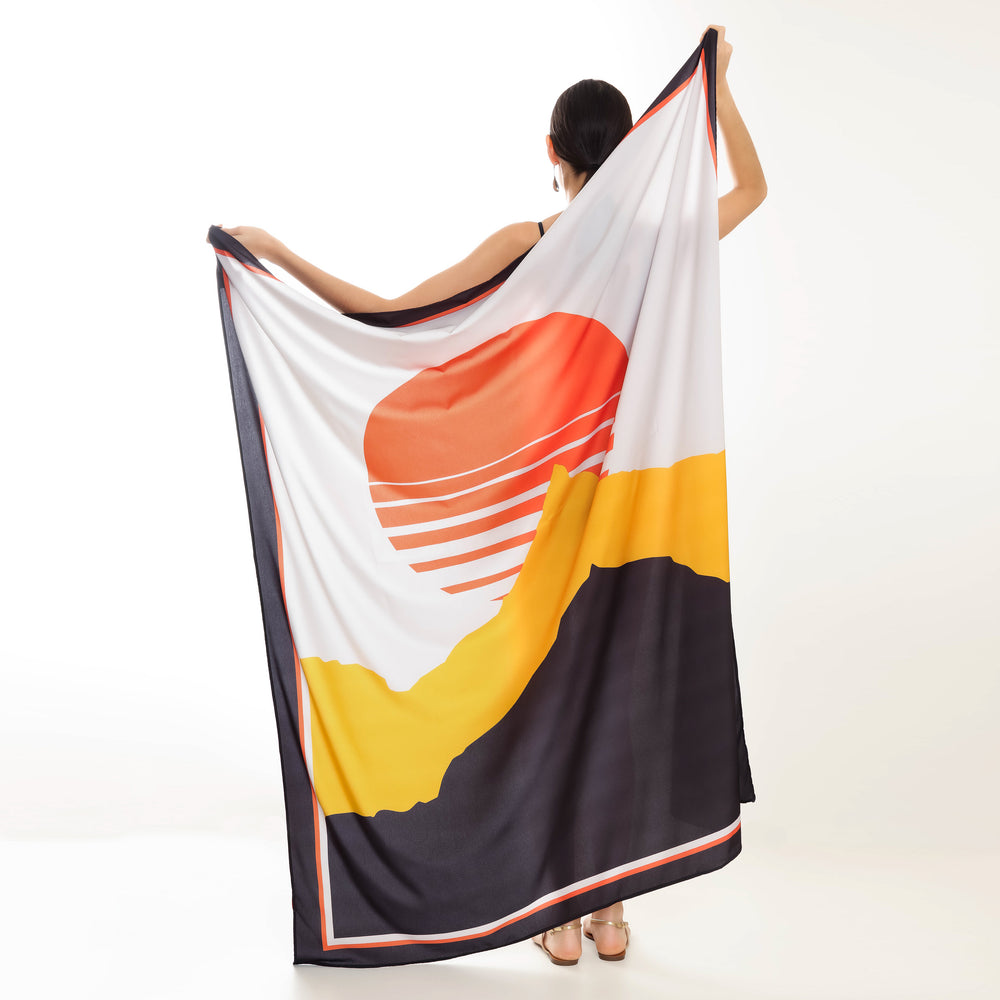 CANGA DE PRAIA ESTAMPA PAISAGEM SOLAR