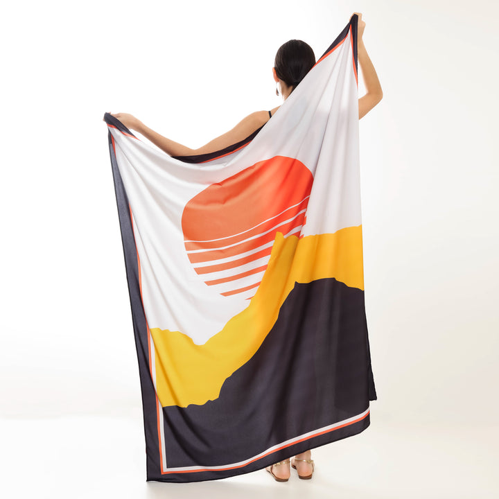 CANGA DE PRAIA ESTAMPA PAISAGEM SOLAR