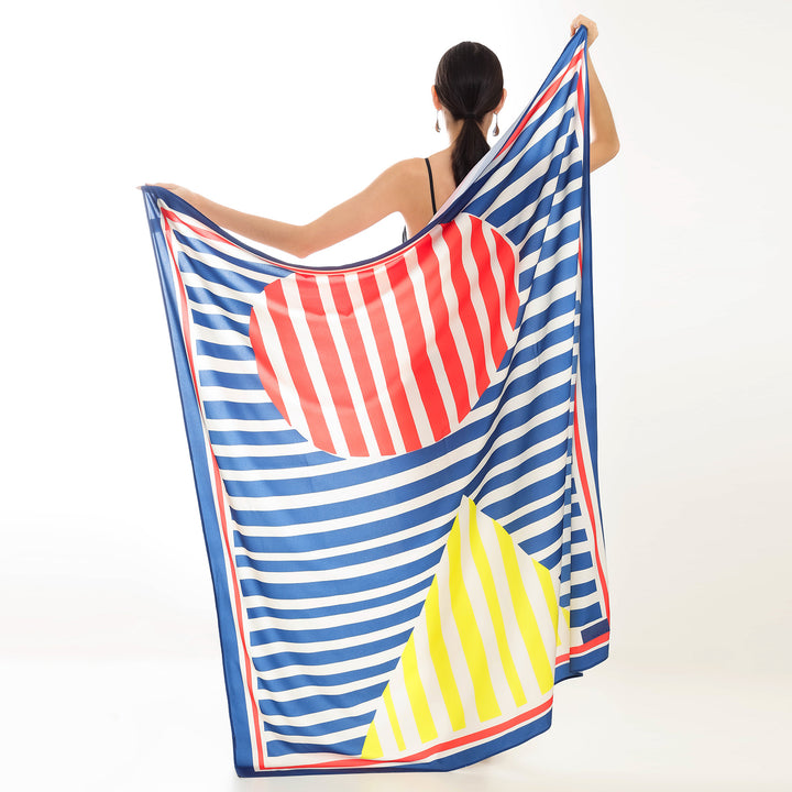 CANGA DE PRAIA ESTAMPA NAVY