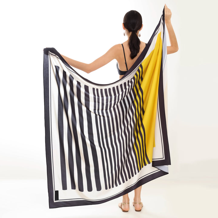 CANGA DE PRAIA ESTAMPA MINIMAL YELLOW