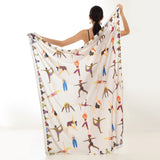 CANGA DE PRAIA ESTAMPA YOGA AREIA