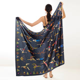 CANGA DE PRAIA ESTAMPA YOGA MARINHO