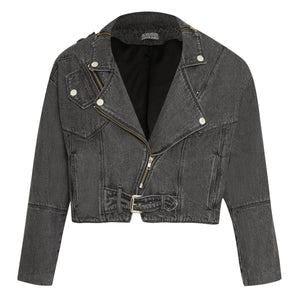 JAQUETA PERFECTO ACID BLACK JEANS