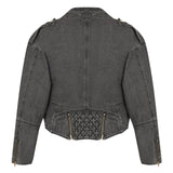 JAQUETA PERFECTO ACID BLACK JEANS
