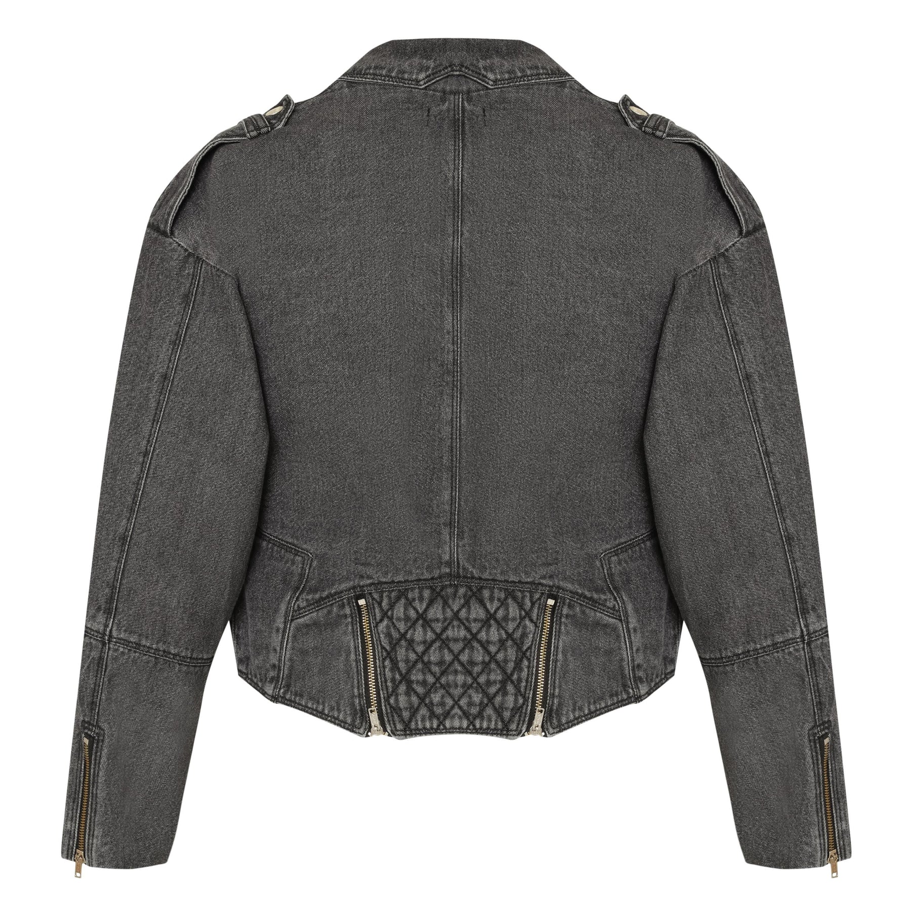 JAQUETA PERFECTO ACID BLACK JEANS