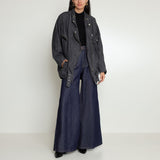 JAQUETA OVERSIZED PERFECTO ACID BLACK JEANS