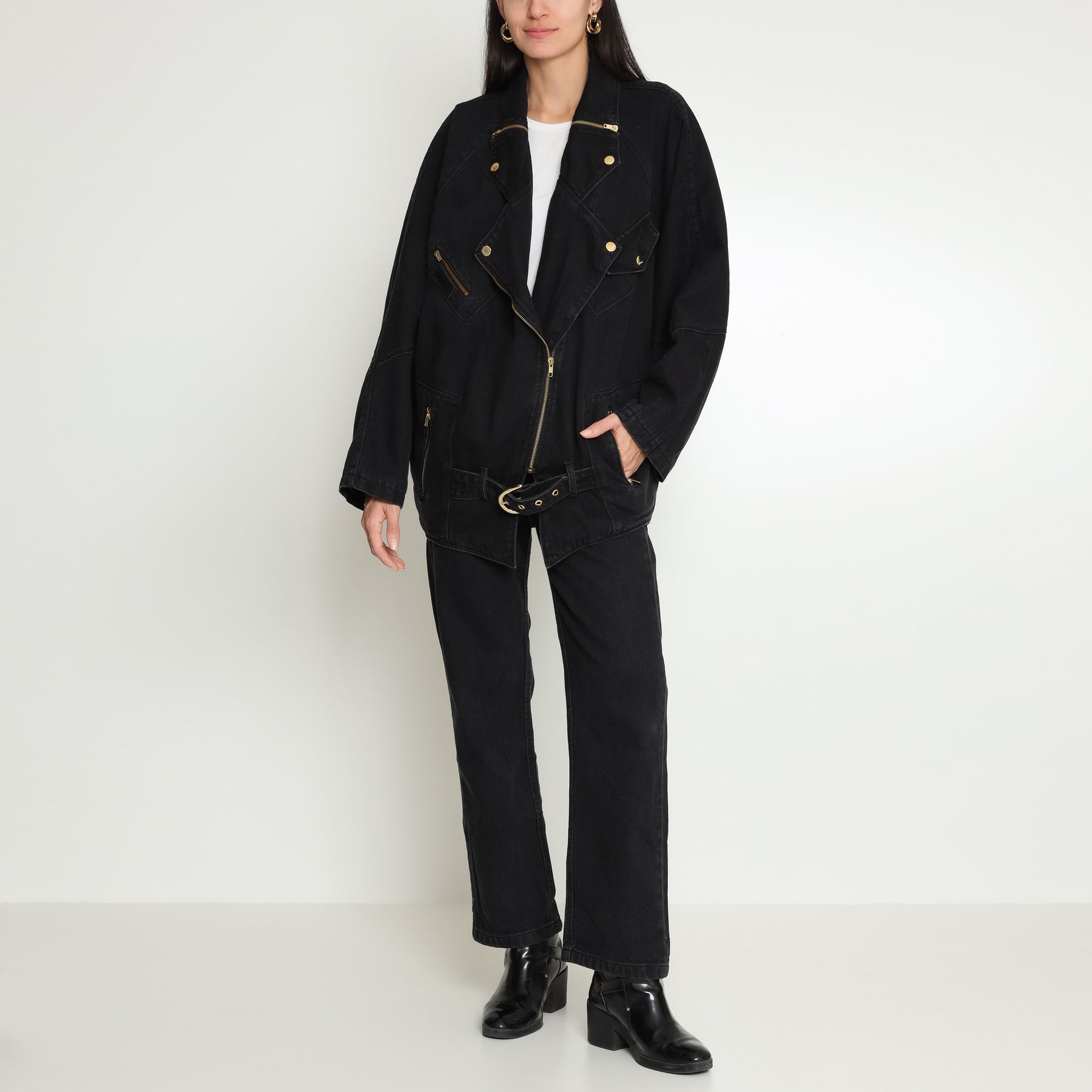 JAQUETA OVERSIZED PERFECTO BLACK JEANS