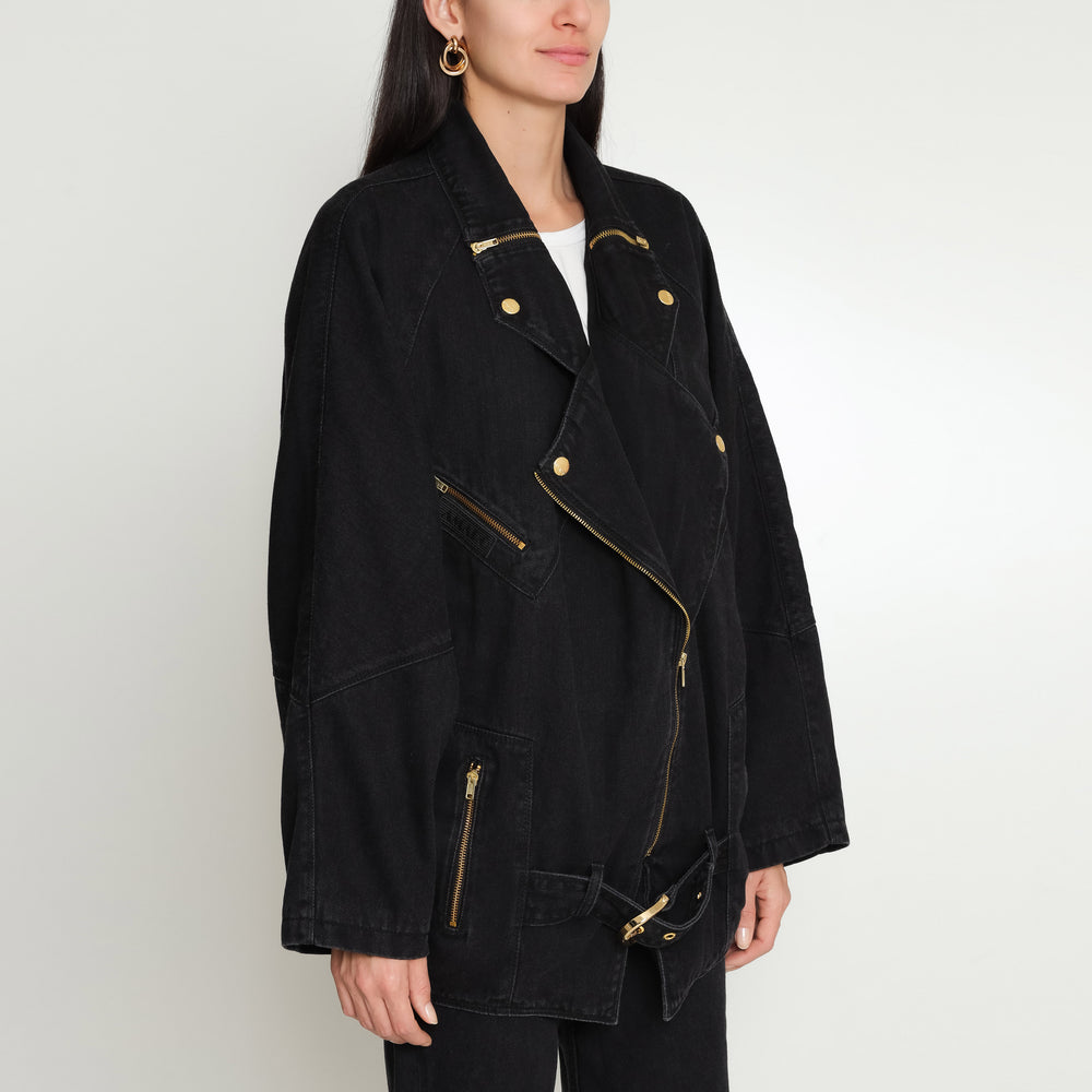 JAQUETA OVERSIZED PERFECTO BLACK JEANS