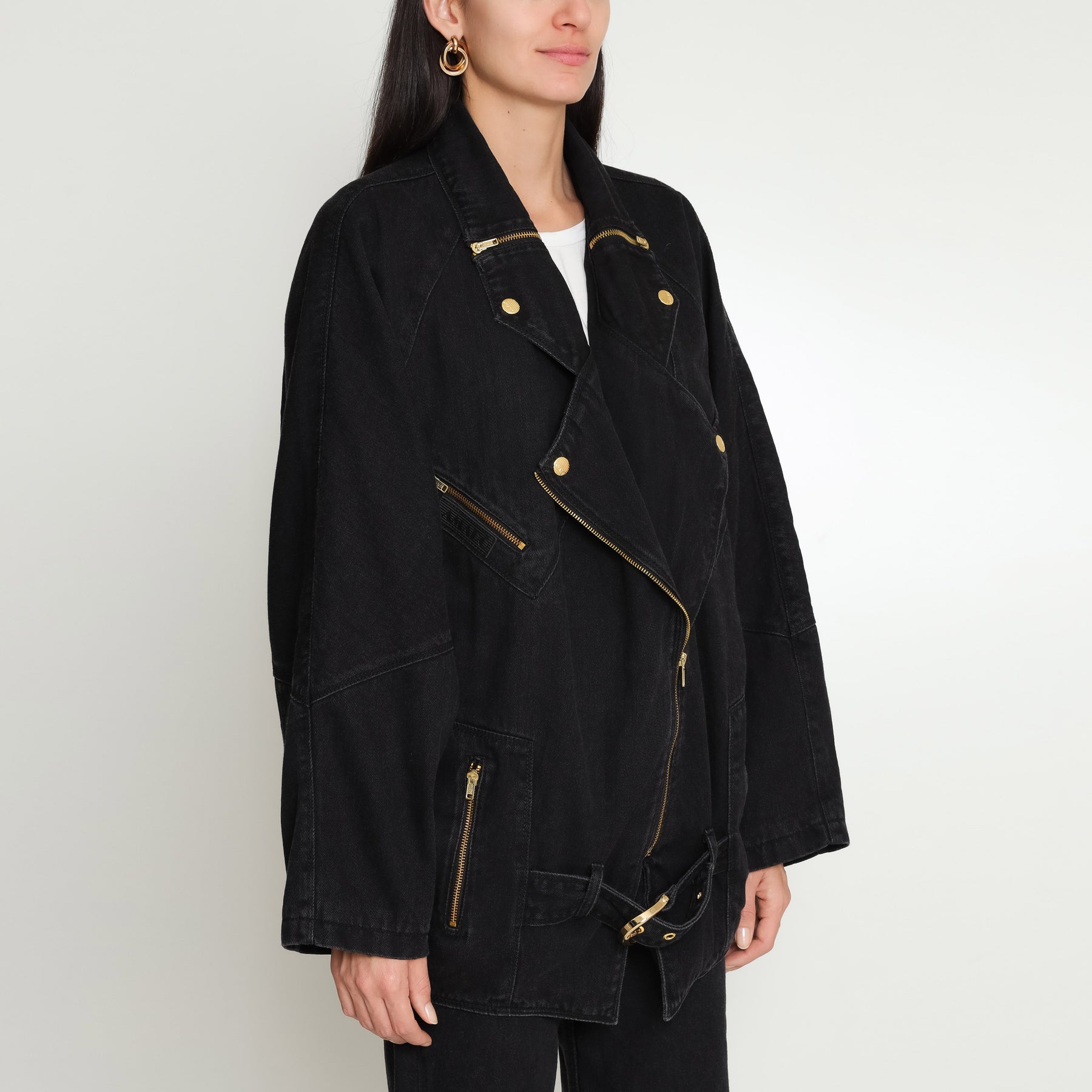 JAQUETA OVERSIZED PERFECTO BLACK JEANS