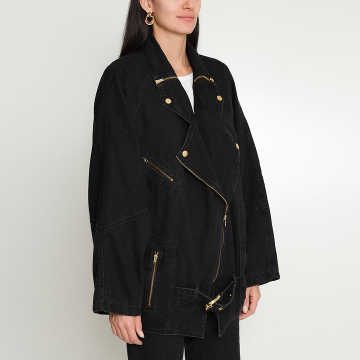 JAQUETA OVERSIZED PERFECTO BLACK JEANS