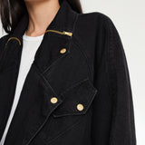 JAQUETA OVERSIZED PERFECTO BLACK JEANS