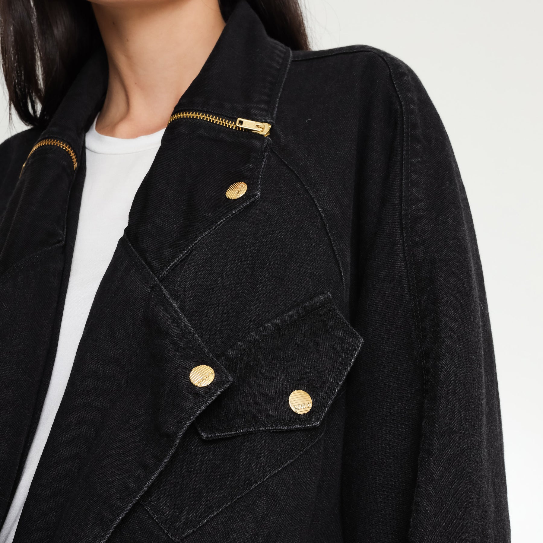 JAQUETA OVERSIZED PERFECTO BLACK JEANS