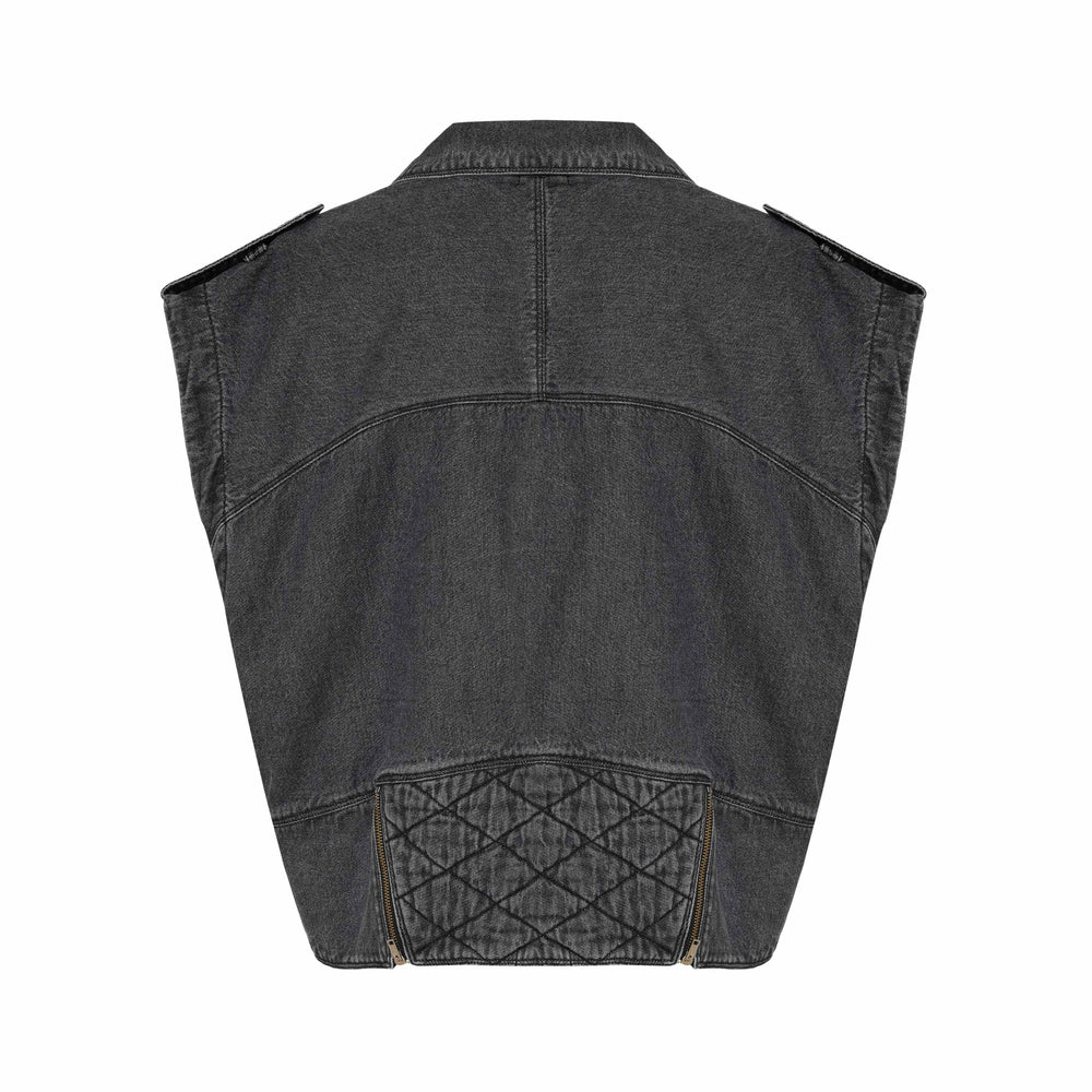 COLETE OVERSIZED PERFECTO ACID BLACK JEANS