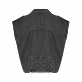 COLETE OVERSIZED PERFECTO ACID BLACK JEANS