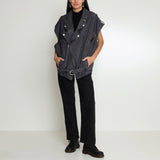 COLETE OVERSIZED PERFECTO ACID BLACK JEANS