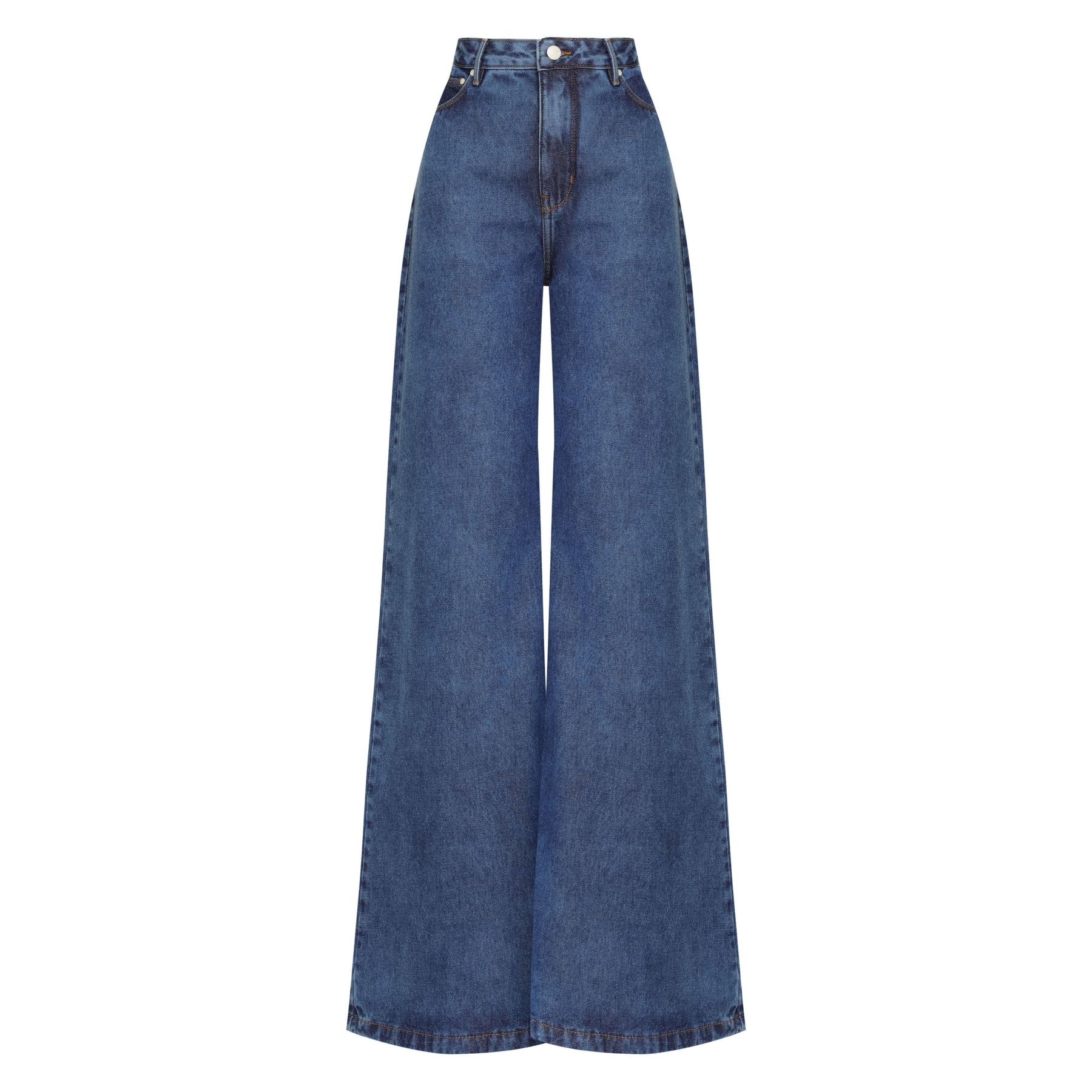 CALÇA SUPER WIDE LEG JEANS SKY INDIGO