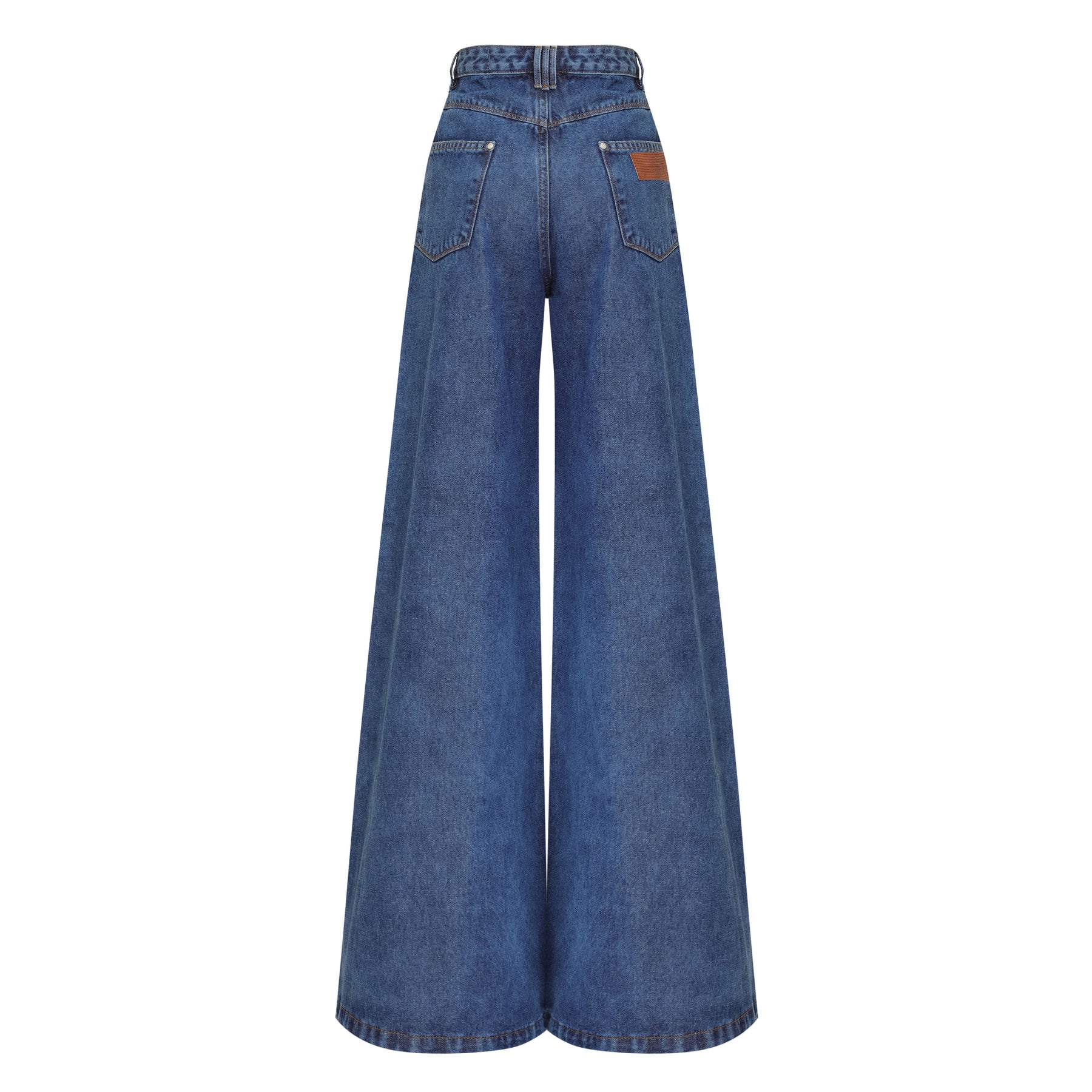 CALÇA SUPER WIDE LEG JEANS SKY INDIGO