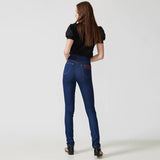 CALÇA SKINNY CINTURA ALTA JEANS BRUTO BLUE