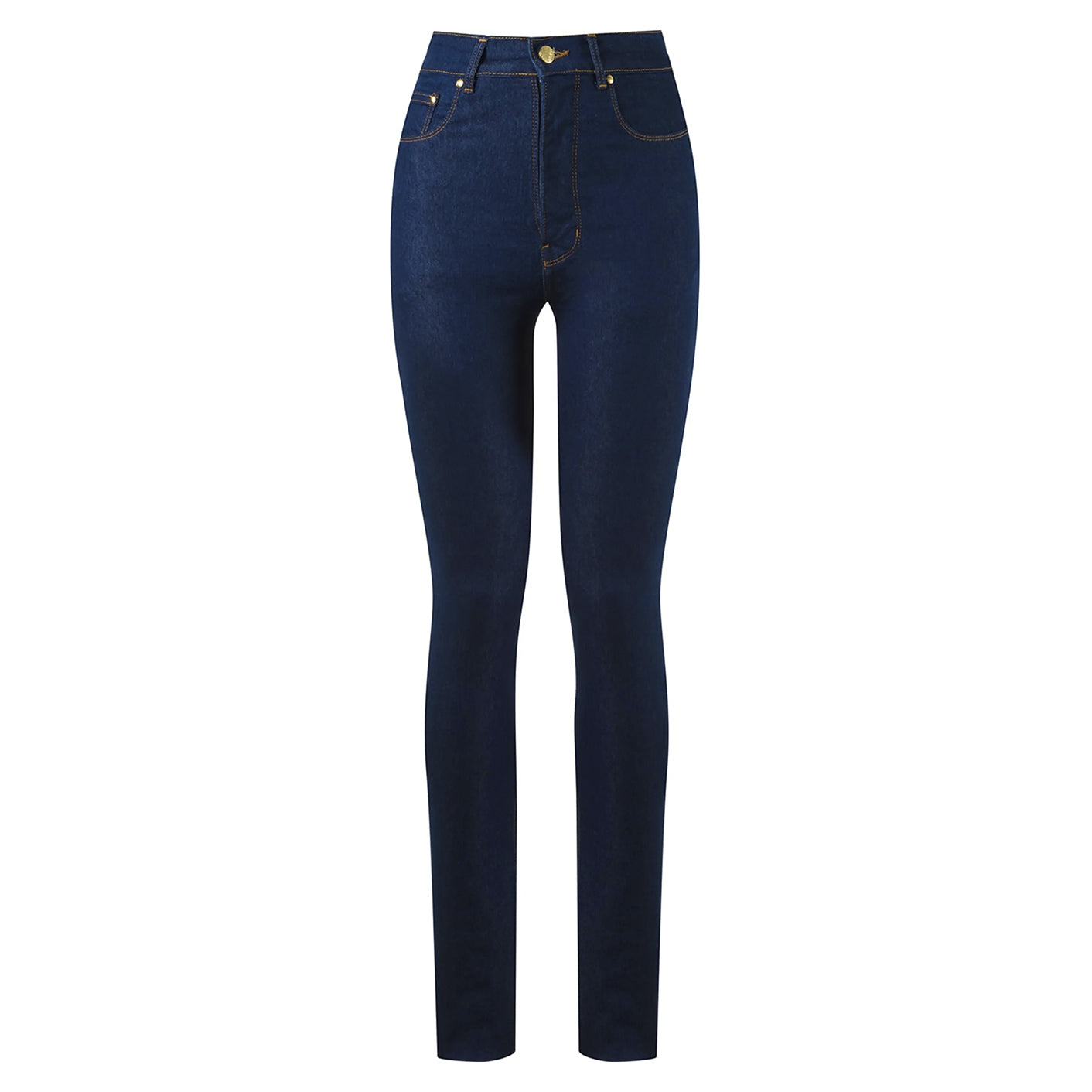 CALÇA SKINNY CINTURA ALTA JEANS BRUTO BLUE
