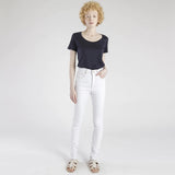 CALÇA SKINNY CINTURA ALTA SARJA BRANCA