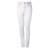 CALÇA SKINNY CINTURA ALTA SARJA BRANCA